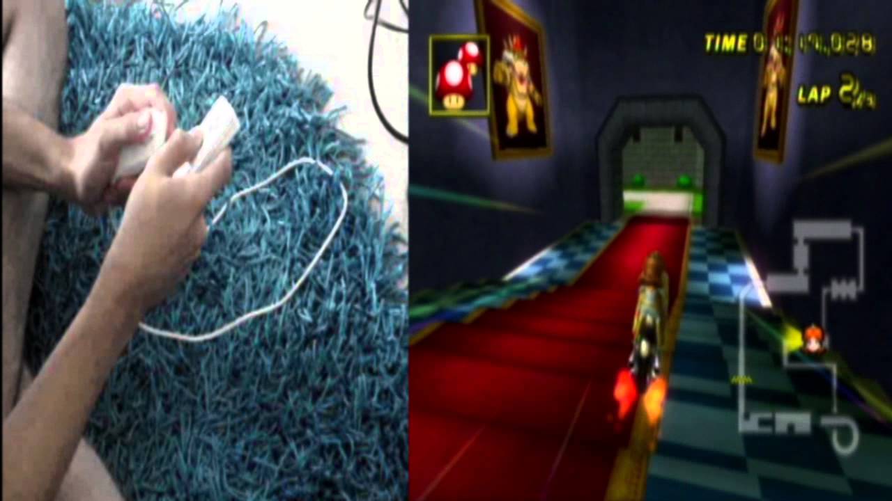 [MKWii] How rusoX Play MKWii - N64 Bowser's Castle: 2 '31 "844 - Live with Hands