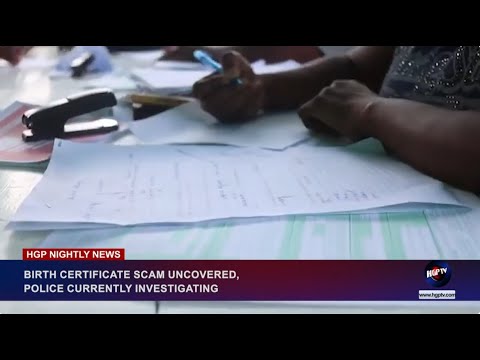 BIRTH CERTIFICATE SCAM UNCOVERED, POLICE CURRENTLY INVESTIGATING