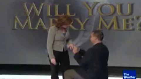 The Weather Channel's Kim Perez gets a proposal fr...