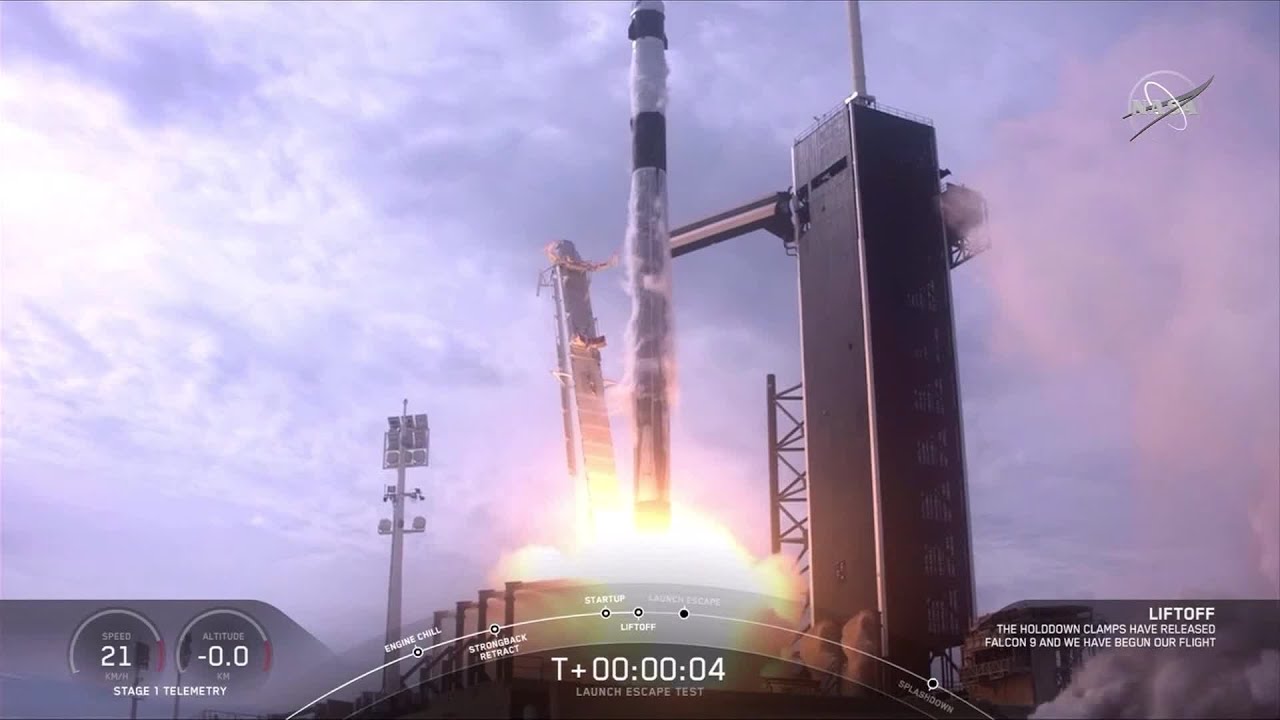 SpaceX launches, destroys rocket in astronaut escape test