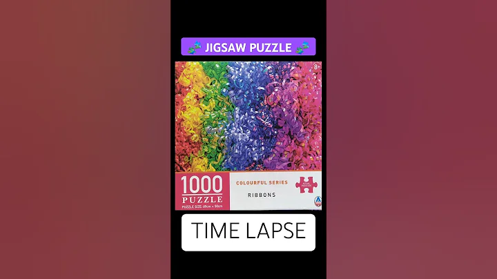 Colourful 1000 Piece Jigsaw Puzzle Timelapse - Rainbow 🌈 Gradient