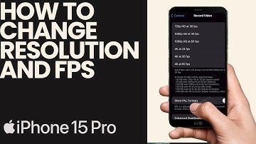 How to Change the Resolution and fps of the Iphone Video Camera