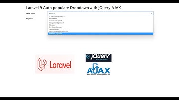 Laravel 9 Auto populate Dropdown with jQuery AJAX