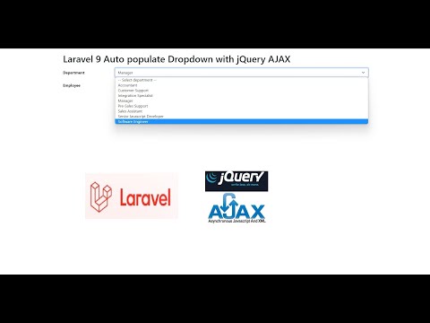 Laravel 9 Auto populate Dropdown with jQuery AJAX