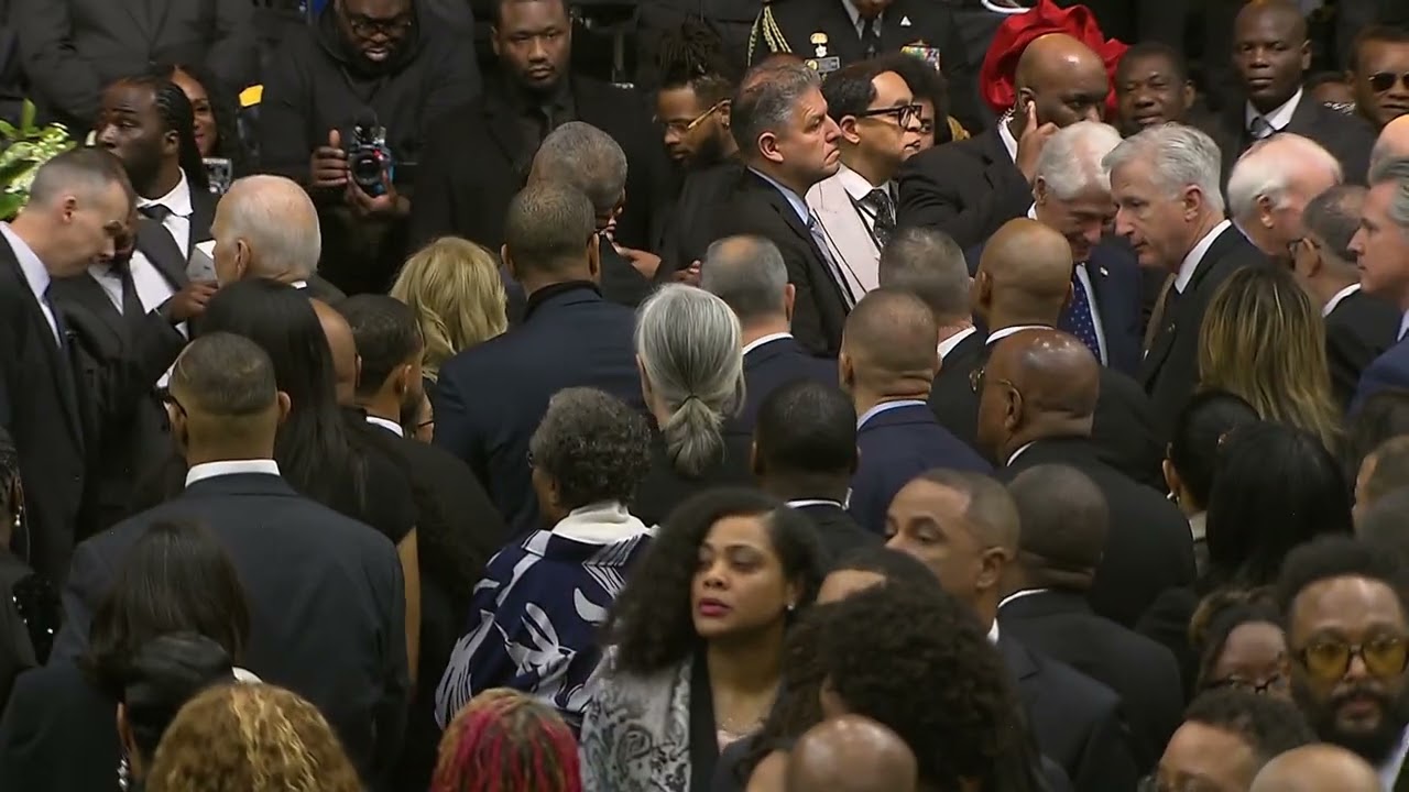 Former presidents arrive at Rev. Jesse Jackson's public memorial service