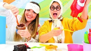 Şans Yemeği Challenge Ayşe Ve İrem Ile Eğlenceli Oyun 