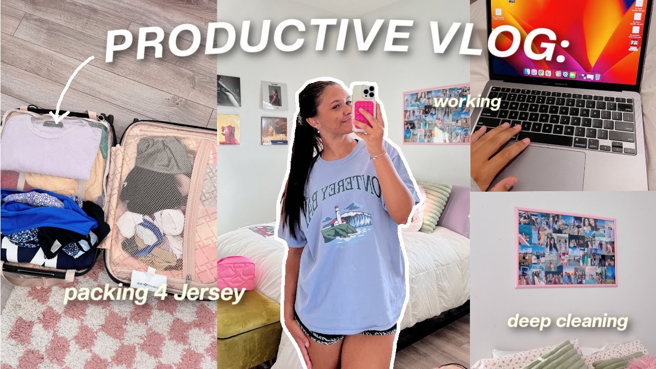 PRODUCTIVE DAY IN MY LIFE VLOG: packing for a trip, deep cleaning ...