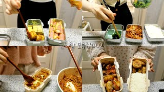 도시락 모음집#02 🍱 (오징어볶음밥, 햄말이, 두부동그랑땡, 소세지야채볶음, 감자조림, 참치볶음밥)