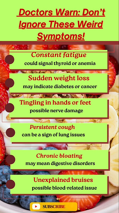 Doctors Warn: Don’t Ignore These Strange Body Symptoms!#shorts#viral#trending#yt#tips