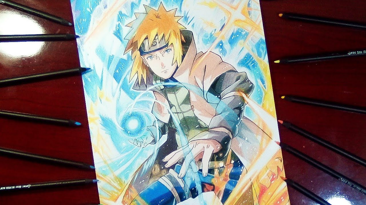 Speed Drawing Minato Namikaze (Naruto) Desenhando Minato 