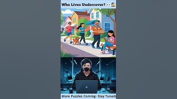 Who lives undercover ?👀🕵🏻 #puzzle #undercover #shorts #viral #brainteasers