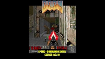 DOOM 1 (1993) - COMMAND CENTER - EPISODE 2 THE SHORES OF HELL - SECRET 1&2