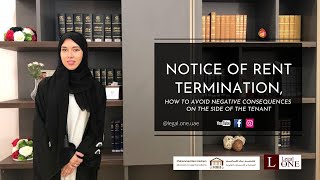 Notice of rent termination in UAE