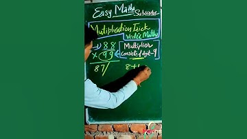 vedic maths | 2 digit fast multiplication |multiplication trick #shorts