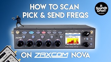 Eng / Zaxcom Nova Tutorial Ep1: How to scan / pick & send freqencies to your transmitters