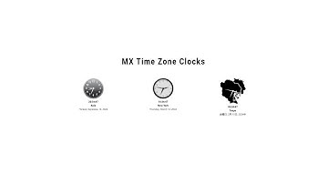 MX Time Zone Clocks WordPress Plugin