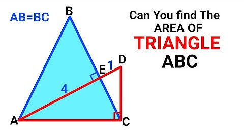 Can you find the Area of the shaded Triangle? (Triangles) #geometry #maths #mathematics