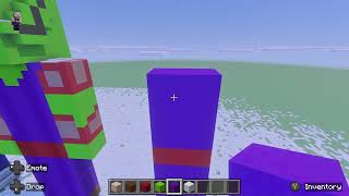 Full of Building a SS1 Teen Gohan Statue on Minecraft
