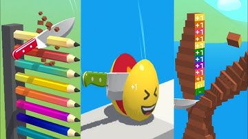 ASMR SLICING 🔪✂️ ASMR Cutting game! Relaxing sounds! Satisfying ASMR Video #1