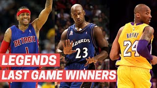 NBA Legends' LAST Career Game Winners!