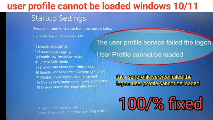 Windows couldn t connect to the user profile service