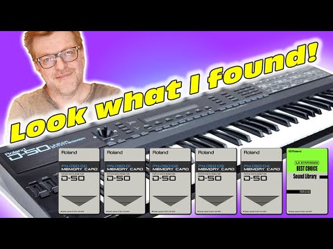 Roland D50 | All six official cards for the Roland D50 in a