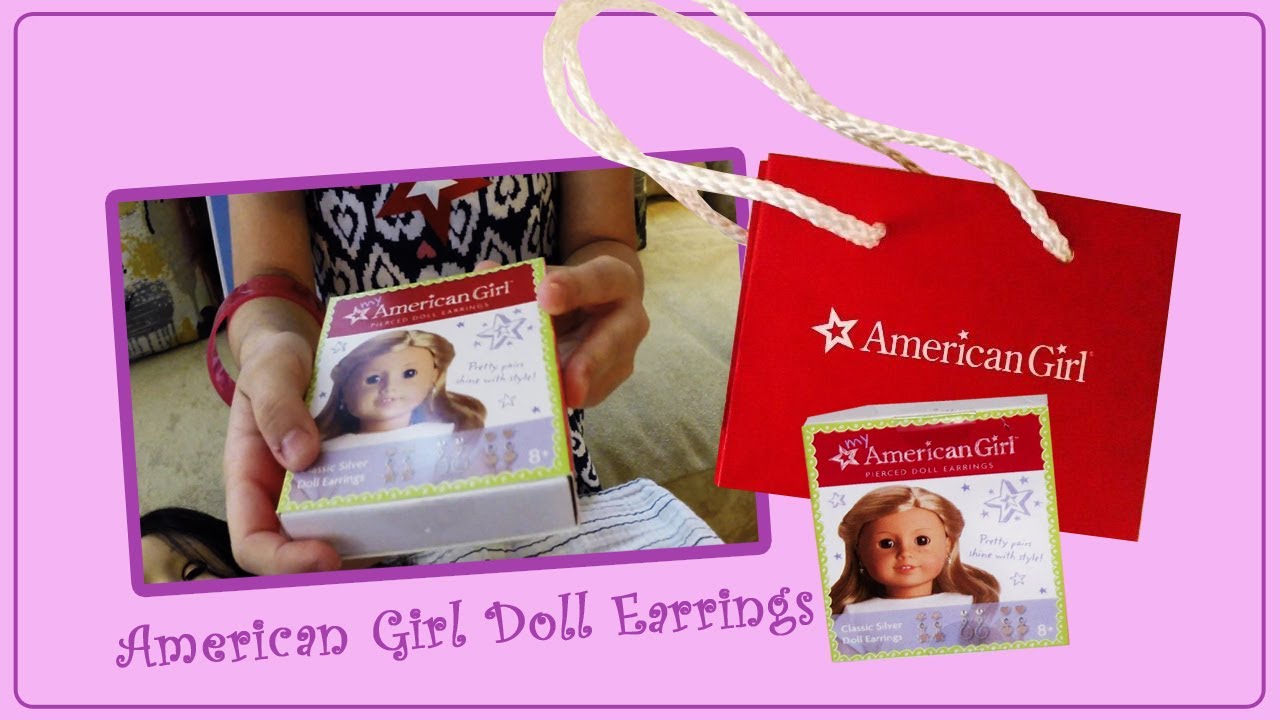 Earrings Set for American Girl Doll YouTube