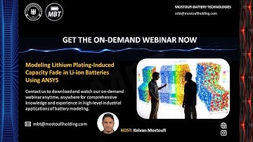 Webinar: Modeling Lithium Plating Induced Capacity Fade in Li-ion Batteries Using ANSYS