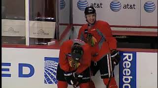 [2012-03-08] Patrick Kane Mic'd Up at Blackhawks Morning Practice Wealth