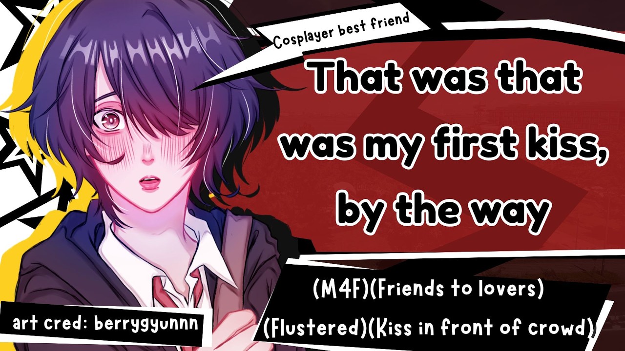 Bullies force your shy cosplayer classmate confess to you (M4F)(Friends to lovers)(Flustered)(Kiss)