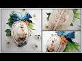 Egg with a cute duck 🦆 Jajko z uroczą kaczką 🥚🦆 decoupage diy...