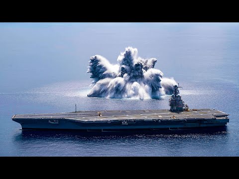 The Aircraft Carrier USS Gerald R. Ford (CVN 78) Completes First Full Ship Shock Trial Event
