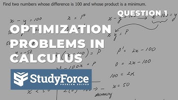 Two Numbers Whose Difference is 100... | Calculus Optimization Problem