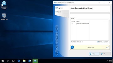Get Report on Outlook Auto-Complete Lists