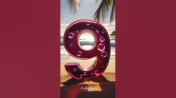 Countdown in Style! 9 to 0 Maroon Jelly Numbers #countdown #timer #shorts