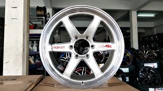 D1Sr. Spec-R. 18X9.5. 6139.7. Silver. ขาว เงา สวย สวาง สายคลน