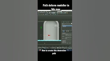 how to make this decoration path with path deform modefier in 3ds max #3dsmax #3dmodeling