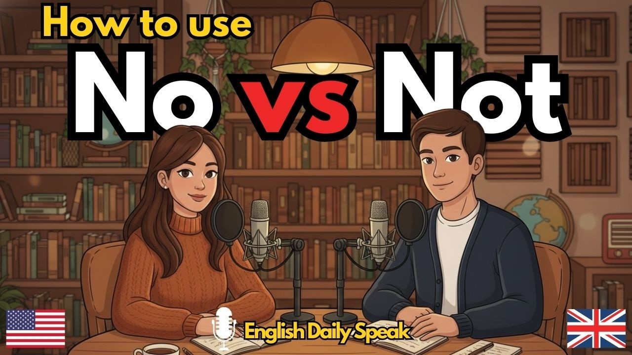 Как использовать «NO» и «NOT» в английском языке | Английский подкаст для начинающих