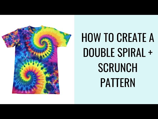 How To Tie Dye: Two Color Spiral With A Black Back 