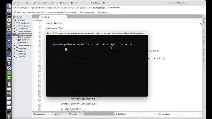 C# - Key Input to Control Console Application