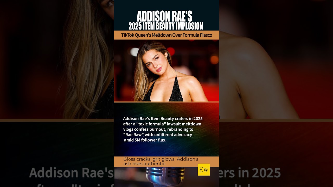 Addison Rae's Beauty Brand Meltdown 2025 — Toxic Twist & Rebrand Rage