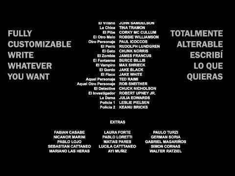 Free Vfx Credits Roll Template Creditos After Effects