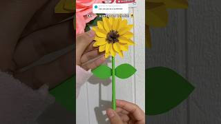How to make a sunflower ✨ DIY sunflower paper tutorial 🌻💛🌞 #diy #homemadepapercraft #paperflower Net Worth