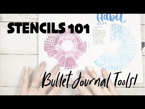 New to Bullet Journaling? Dive into Stickers and Stencils with Me! 🖊️✂️ 