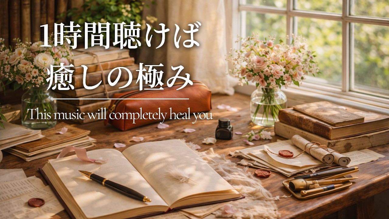 読書タイムBGM｜落ち着くピアノ 1時間 – 癒しのヒーリングミュージック