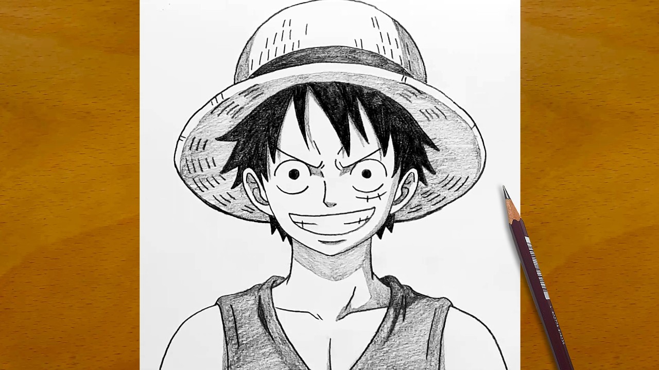 How to Draw Luffy Simple Step by Step | Anime Sketch