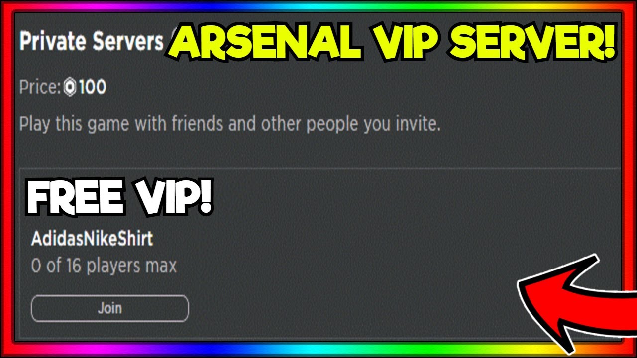 Expired Arsenal Vip Server Link Roblox Arsenal Youtube - arsenal test server roblox