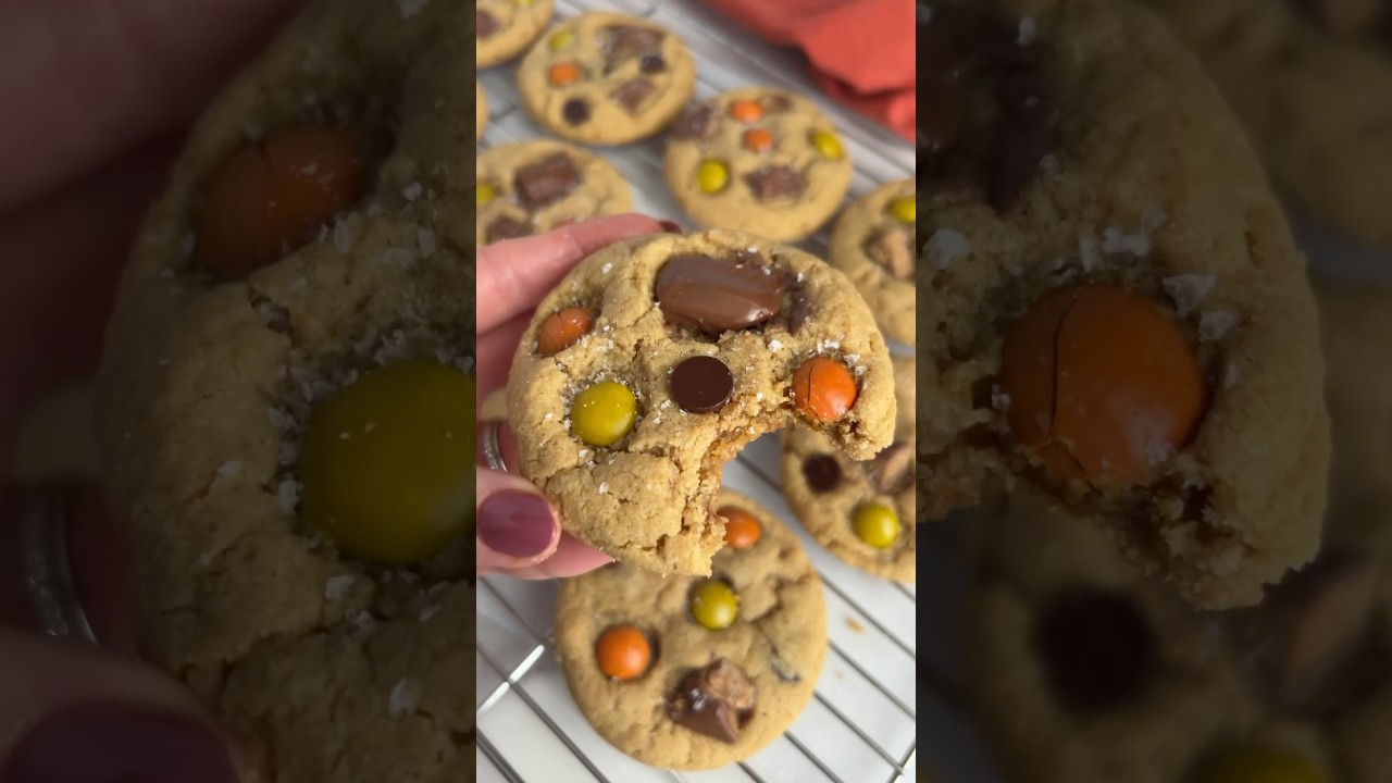 12 Days of Holiday Cookies day 1! Peanut Butter Cup Cookies! Gluten free, no refined sugar, or dyes!