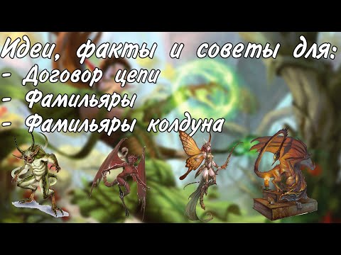 Видео: 40+ идей и советов для фамильяров колдуна