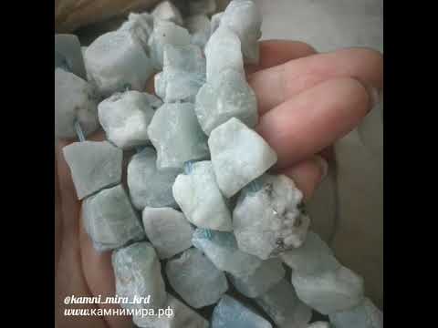 Аквамарин натуральный дикие камни 18 22 мм 
